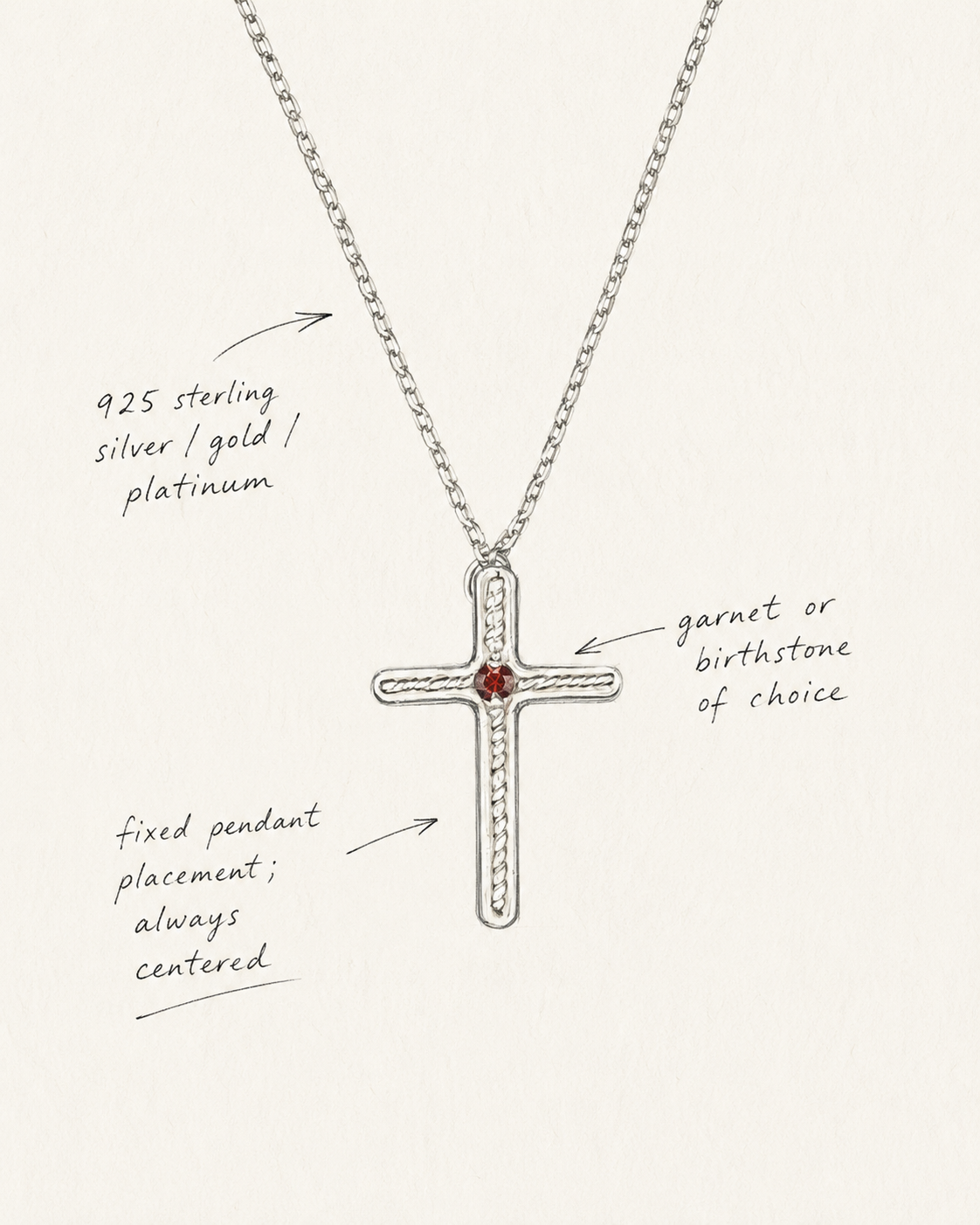 The Protector Cross Necklace