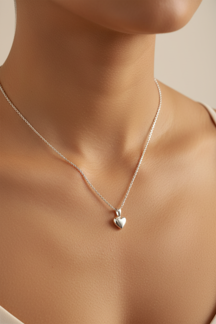 The Dainty Heart Necklace Editorial Campaign